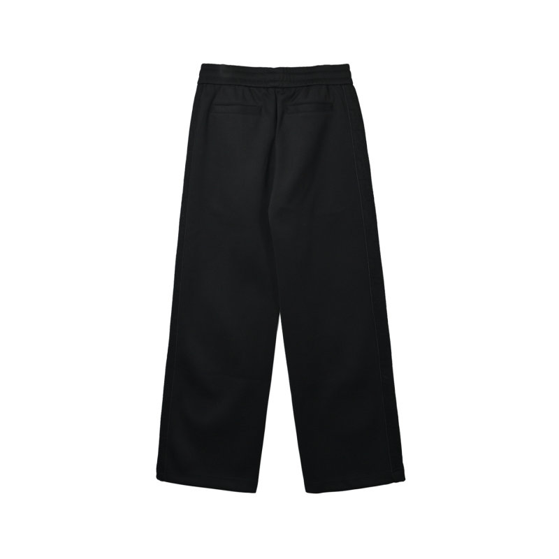 Navy Wide-Leg Trousers Premium Fit view