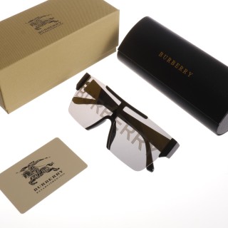Burberry Square Logo All-Over Print Sunglasses Black