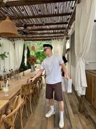 Gucci GG Monogram Brown Shorts view 2