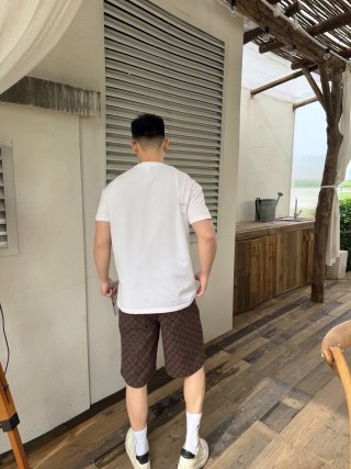 Gucci GG Monogram Brown Shorts view 5