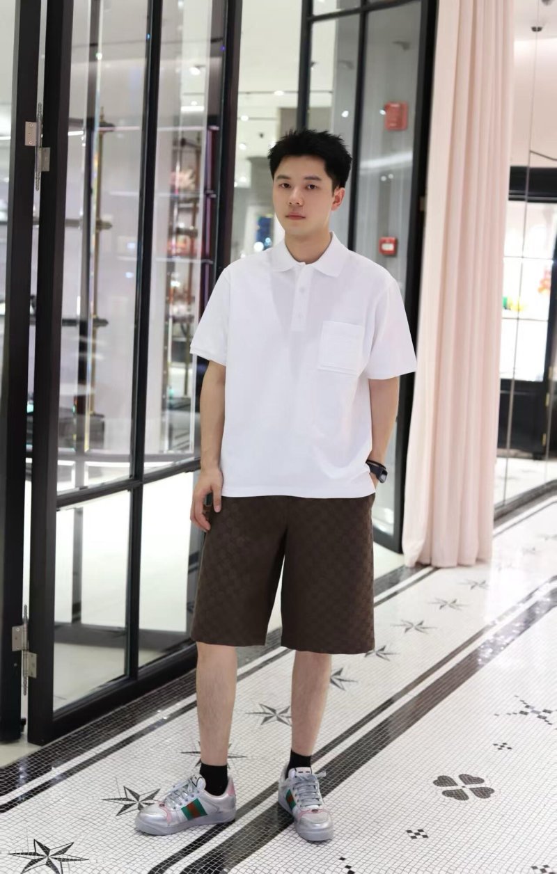 Gucci GG Monogram Brown Shorts view