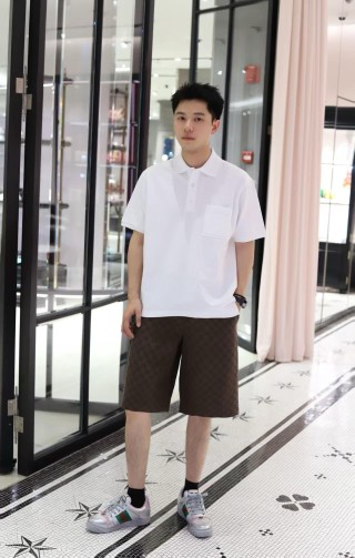 Gucci GG Monogram Brown Shorts view 9