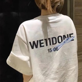 WE11DONE White Logo Print Summer T-Shirt view 2