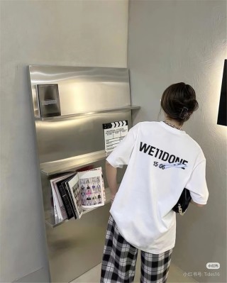 WE11DONE White Logo Print Summer T-Shirt view 4