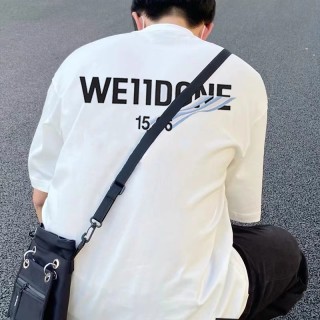 WE11DONE White Logo Print Summer T-Shirt view 5