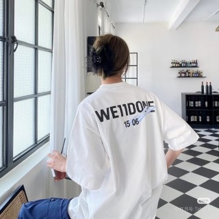 WE11DONE White Logo Print Summer T-Shirt view 8