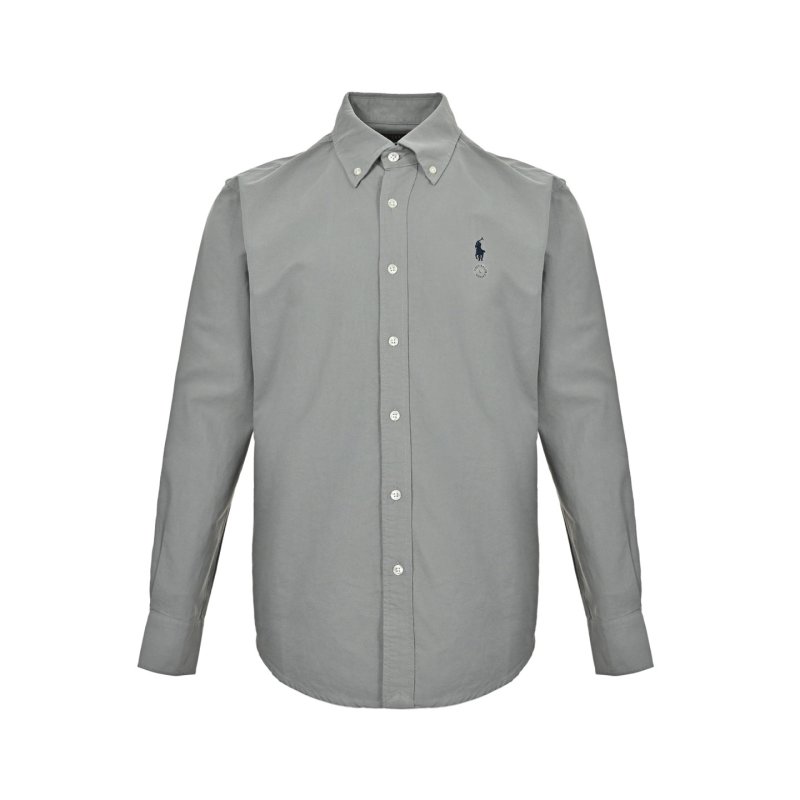 Ralph Lauren Oxford Button-Down Shirt - Light Grey view