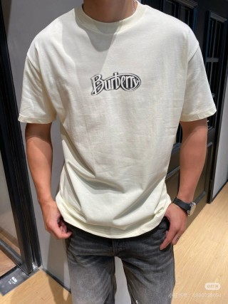 Burberry Logo Cream Short Sleeve T-Shirt