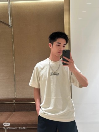 Burberry Logo Cream Short Sleeve T-Shirt view 3
