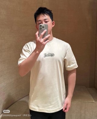 Burberry Logo Cream Short Sleeve T-Shirt view 6