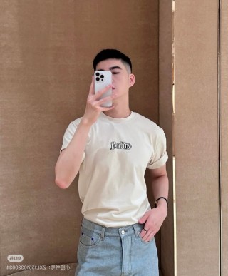Burberry Logo Cream Short Sleeve T-Shirt view 9