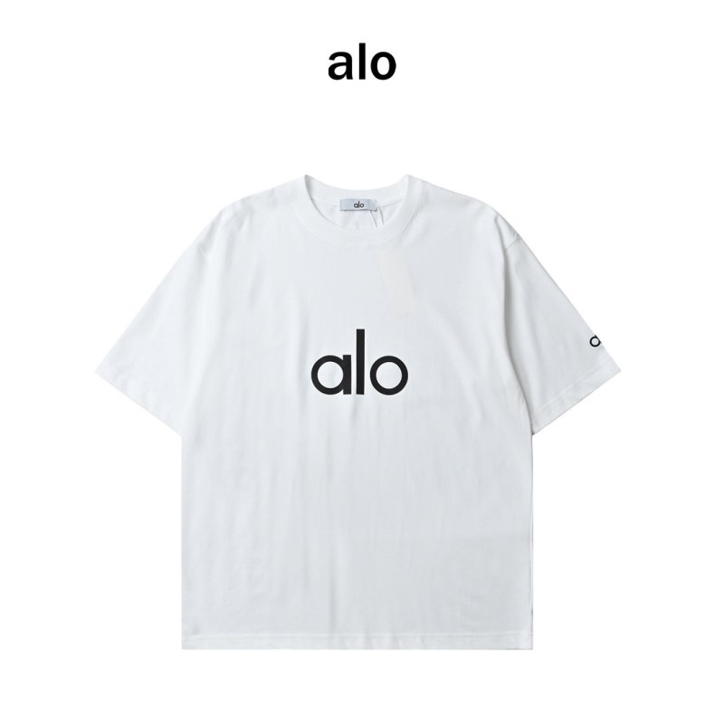 Alo White Logo T-Shirt view