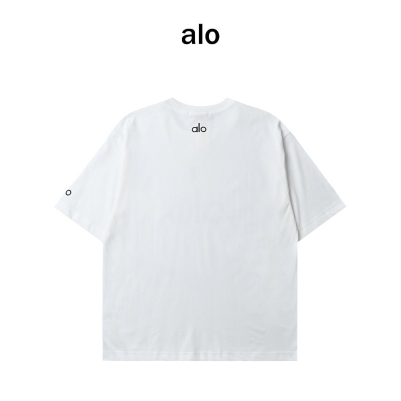 Alo White Logo T-Shirt view