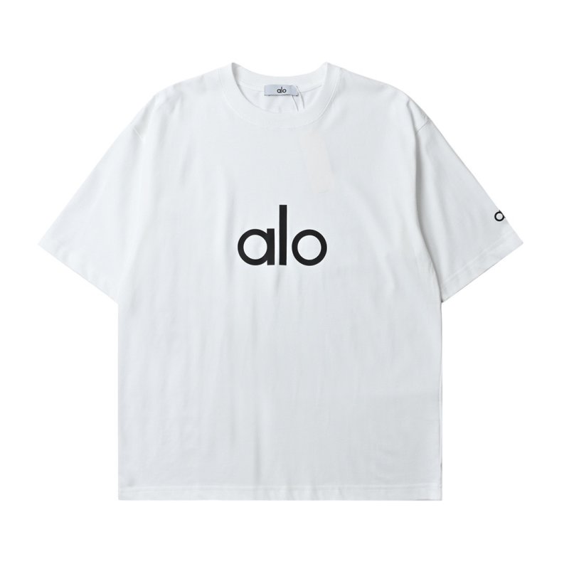 Alo White Logo T-Shirt view