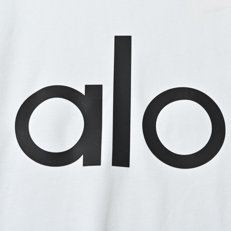 Alo White Logo T-Shirt view