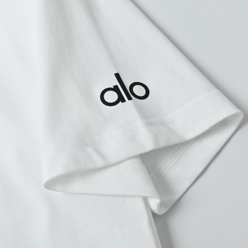 Alo White Logo T-Shirt view