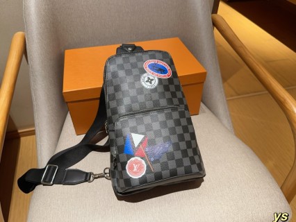 Louis Vuitton Avenue Damier Graphite Chest Bag with Badges view 1