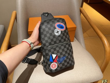 Louis Vuitton Avenue Damier Graphite Chest Bag with Badges view 2