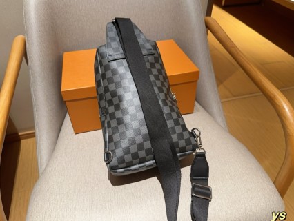 Louis Vuitton Avenue Damier Graphite Chest Bag with Badges view 5