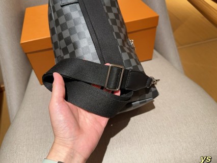 Louis Vuitton Avenue Damier Graphite Chest Bag with Badges view 8