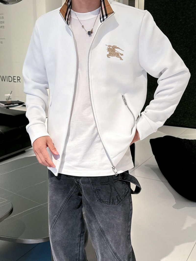 Burberry White Zip Track Jacket view