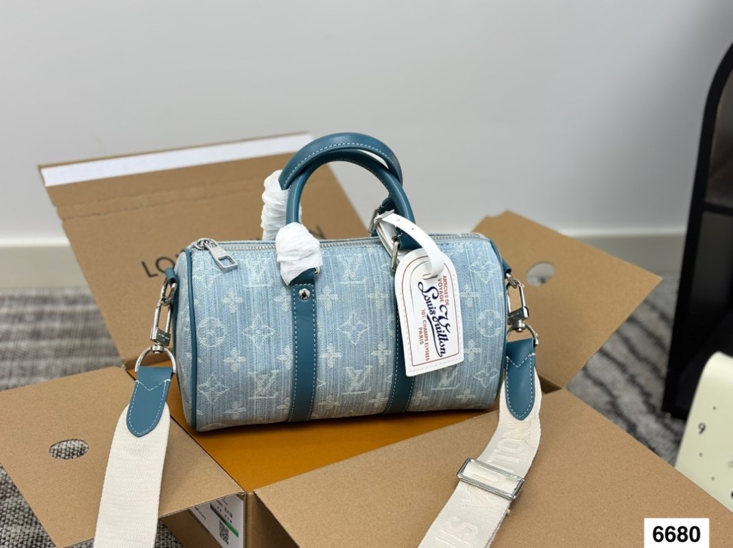 Louis Vuitton Denim Pillow Bag Blue