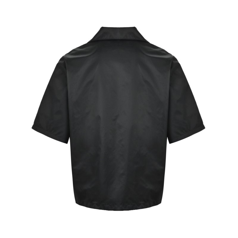 Prada Black Nylon Button-Up Shirt view