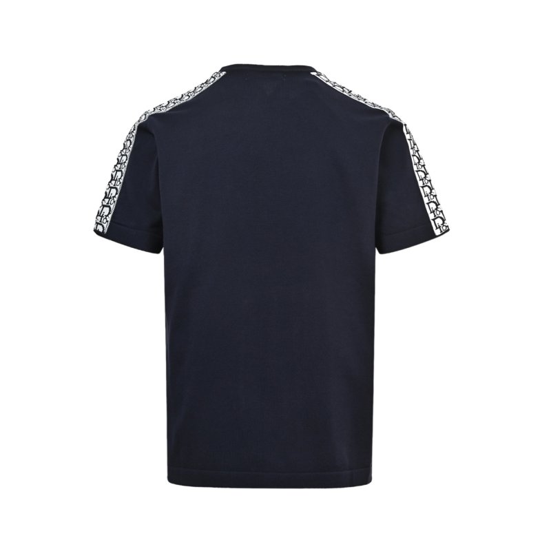 Navy Blue Monogram Sleeve T-Shirt view