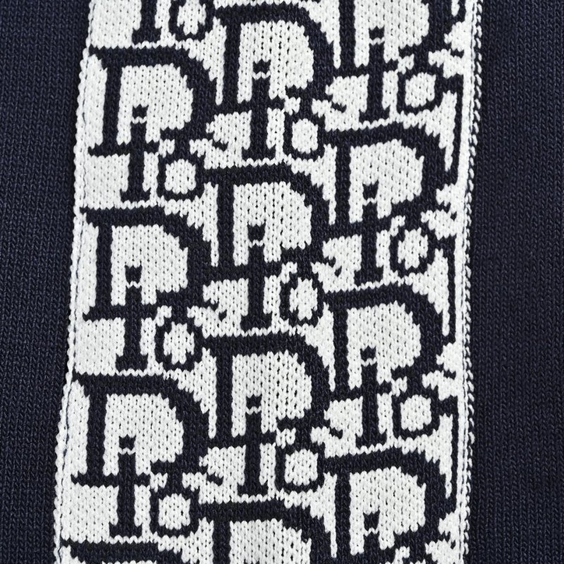 Navy Blue Monogram Sleeve T-Shirt view