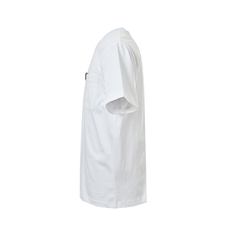 Essentials White Short Sleeve T-Shirt with Chest Logo view