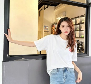 Gucci GG Logo White T-Shirt view 5