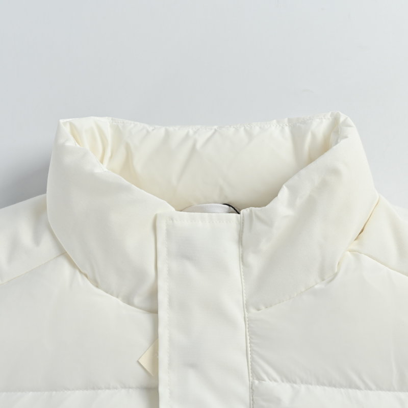 Women's White Puffer Down Jacket – Lightweight Winter Coat view