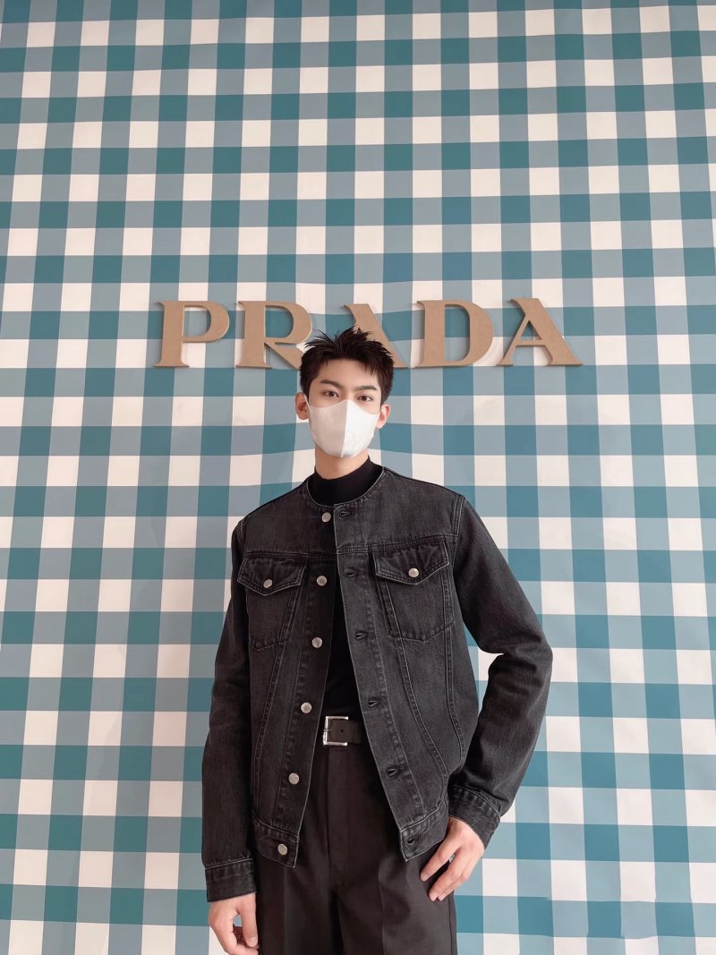 Black Denim Jacket - Classic Cropped Fit view