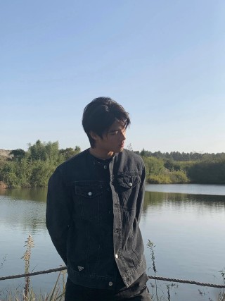 Black Denim Jacket - Classic Cropped Fit view 7