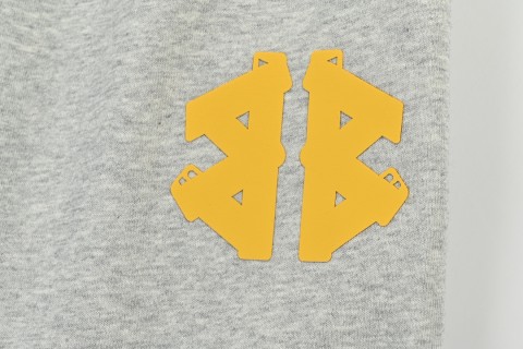 Grey Yellow Logo Joggers view 12