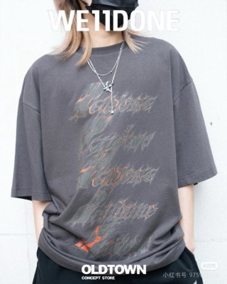 Charcoal Graphic Text Print Oversized T-Shirt view 1
