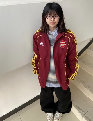 Adidas Arsenal Track Jacket Maroon Red view 2