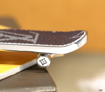 Louis Vuitton Monogram Skateboard Keychain Gold Hardware view 4