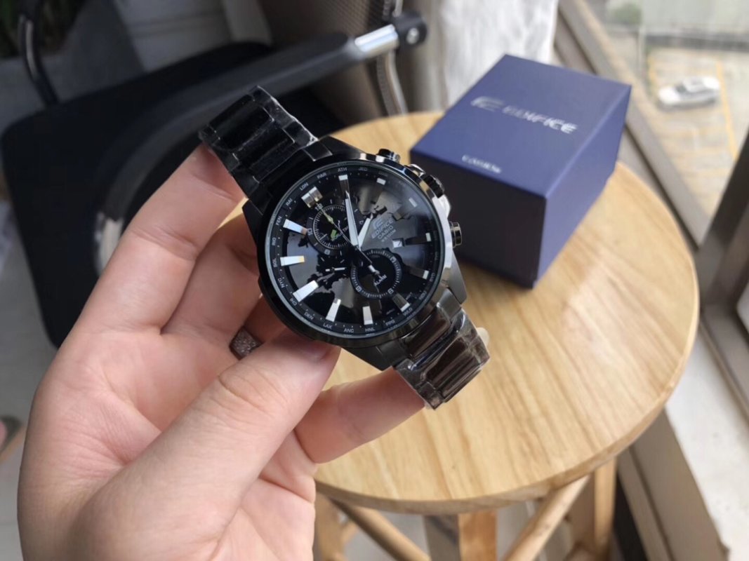 Casio EFR303 Black Chronograph Multi-Function Steel Watch