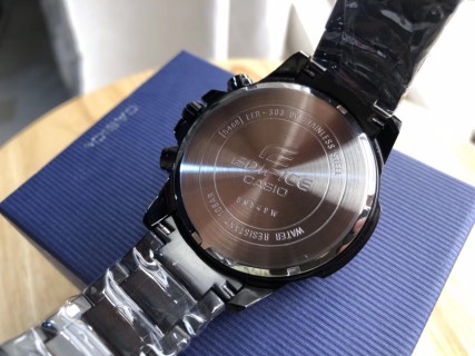 Casio EFR303 Black Chronograph Multi-Function Steel Watch view 8