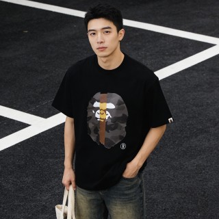 Black Graphic Bear Print T-Shirt view 6
