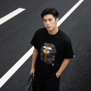 Black Graphic Bear Print T-Shirt view 8