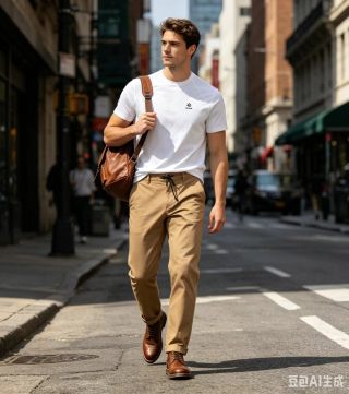 White Short Sleeve T-Shirt with Embroidered Logo view 4