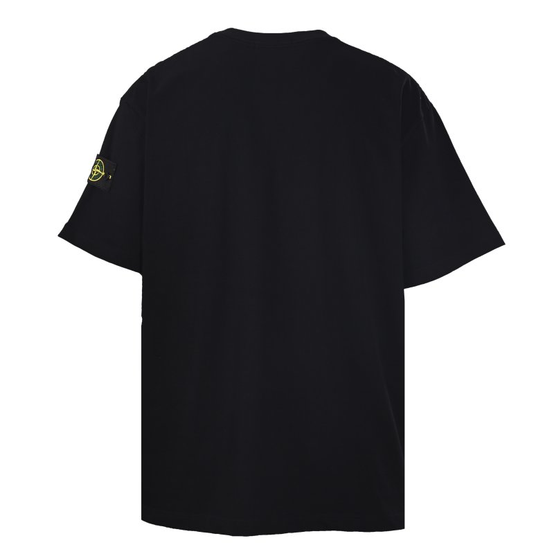 Stone Island Compass Logo Black T-Shirt view