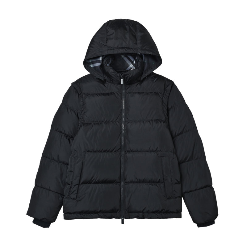 Black Puffer Down Jacket - Winter Essential view