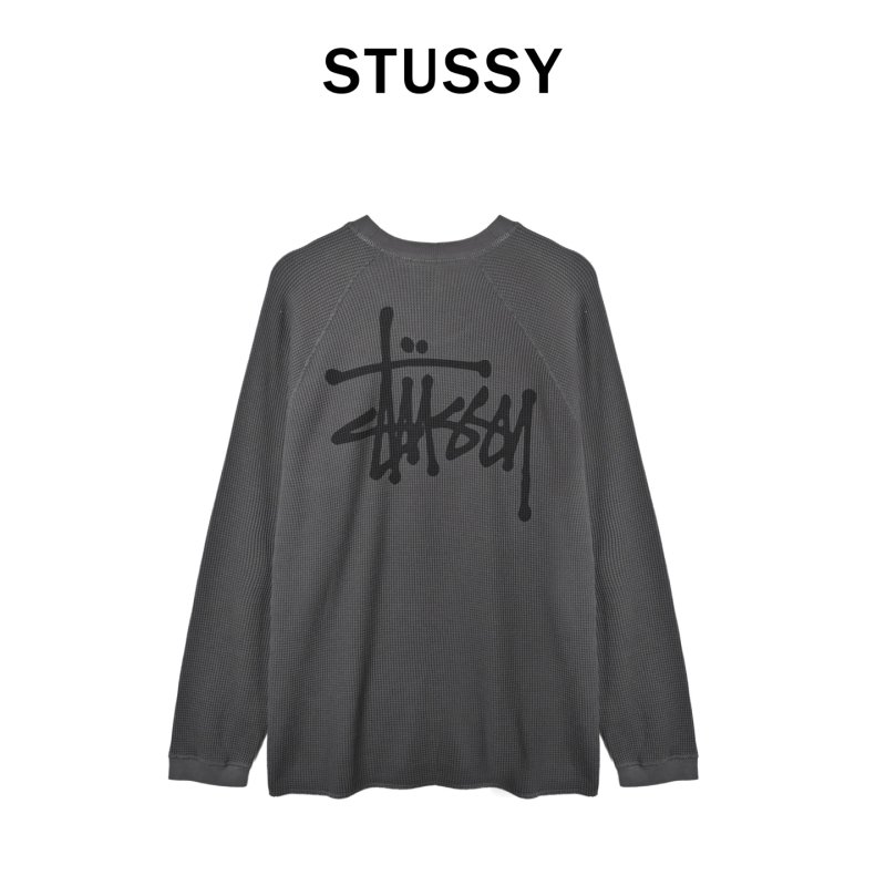 Stüssy Black Graphic Long Sleeve T-Shirt view