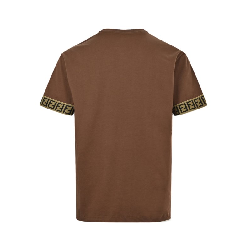 Fendi Monogram Sleeve Brown T-Shirt view