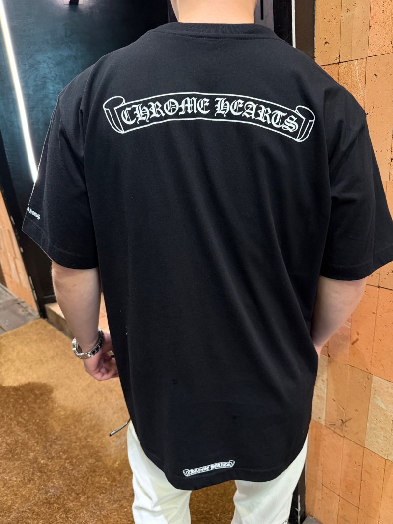 Chrome Hearts Black Gothic Logo T-Shirt