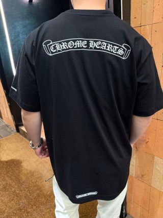 Chrome Hearts Black Gothic Logo T-Shirt