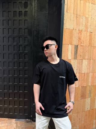 Chrome Hearts Black Gothic Logo T-Shirt view 2